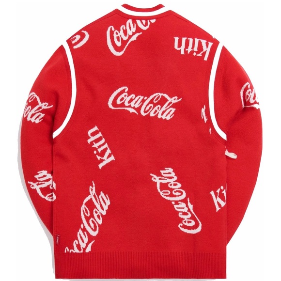 🔥HOST PICK🔥 NWT Kith x Coca- Cola x Mitchell & Ness sweater - Picture 4 of 15